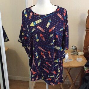 S LuLaRoe Irma Top F04 42